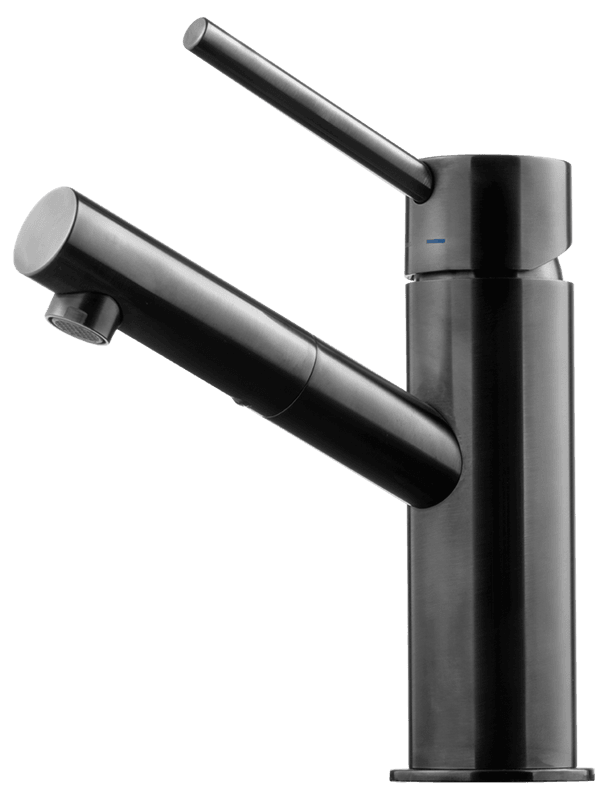 Tapwell BI071 Servantbatteri Brushed Black Chrome