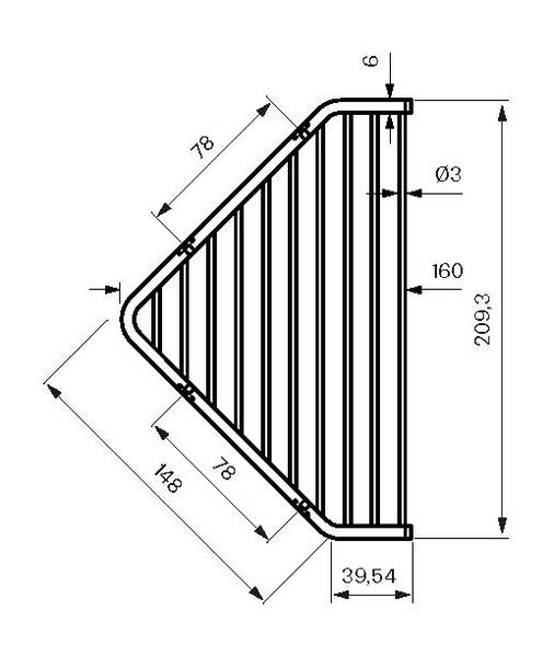 Tapwell TA156 såpehylle Oksiderende Kobber