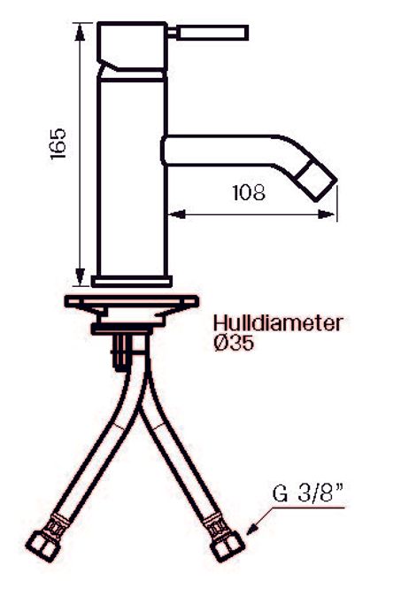 Hovedbilde Tapwell EVM071 servantbatteri Oksiderende Kobber