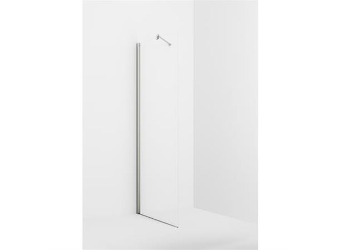 Hovedbilde VikingBad glassfelt rett Liam 110cm, sølv