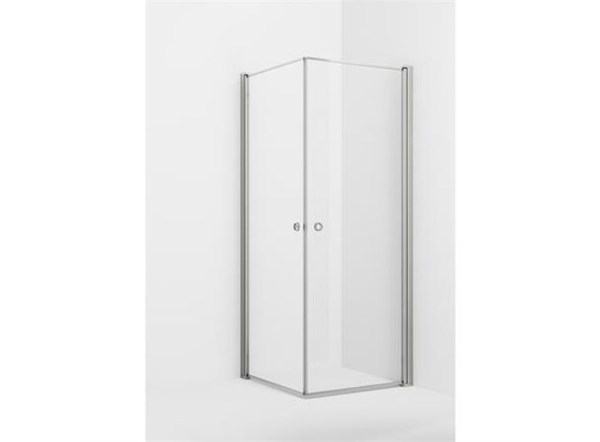 Hovedbilde VikingBad dusjhjørne rett LIAM 100x100cm SGl, ...