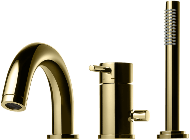 Hovedbilde Tapwell BI047 Dusj- og badekarbatteri Honey Gold