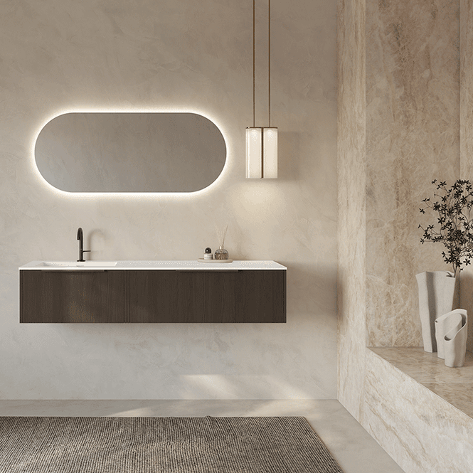 Hovedbilde Fossbad New Block 150 Mørk ask Møbelpakke