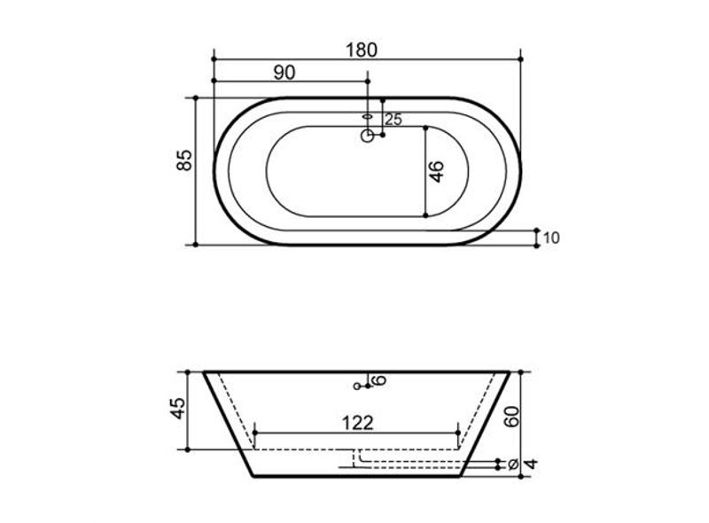 VikingBad Rand 170 Badekar