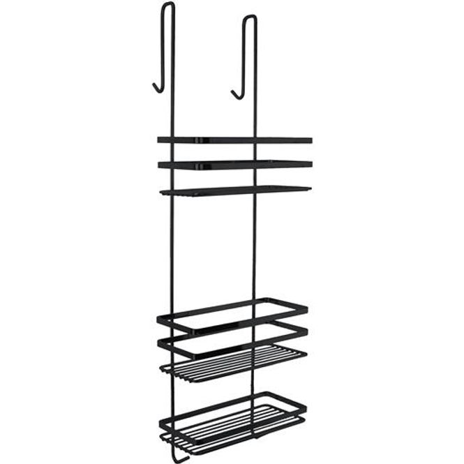 Hovedbilde Duschy dusjhylle matt sort m/utv. krok