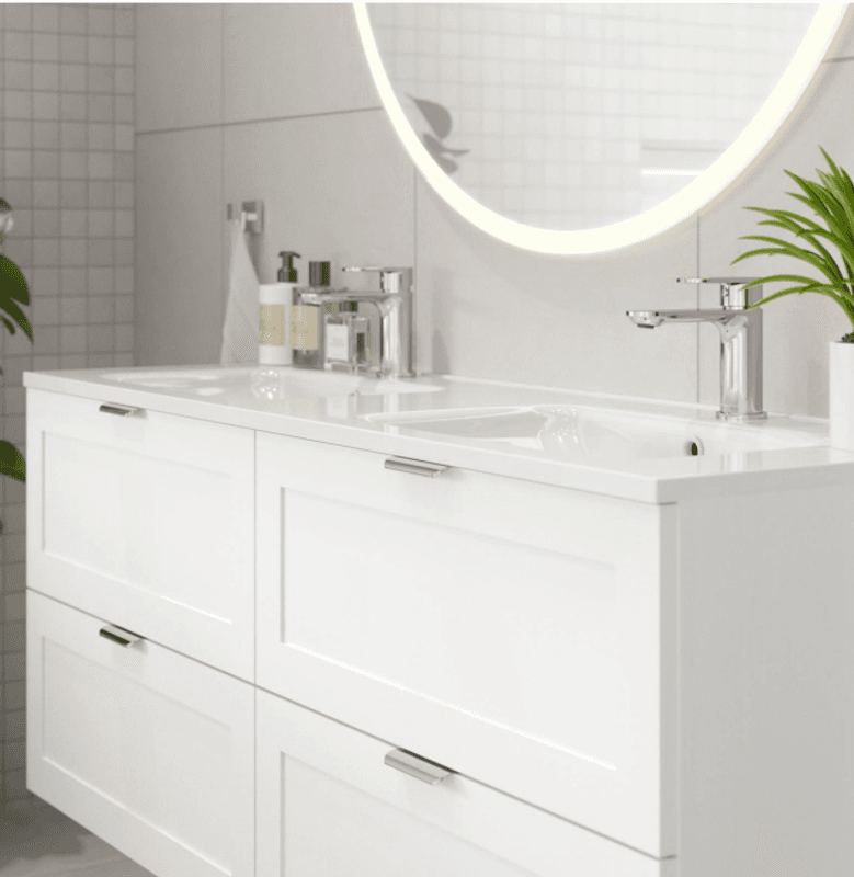 VikingBad Embla servantbatteri krom