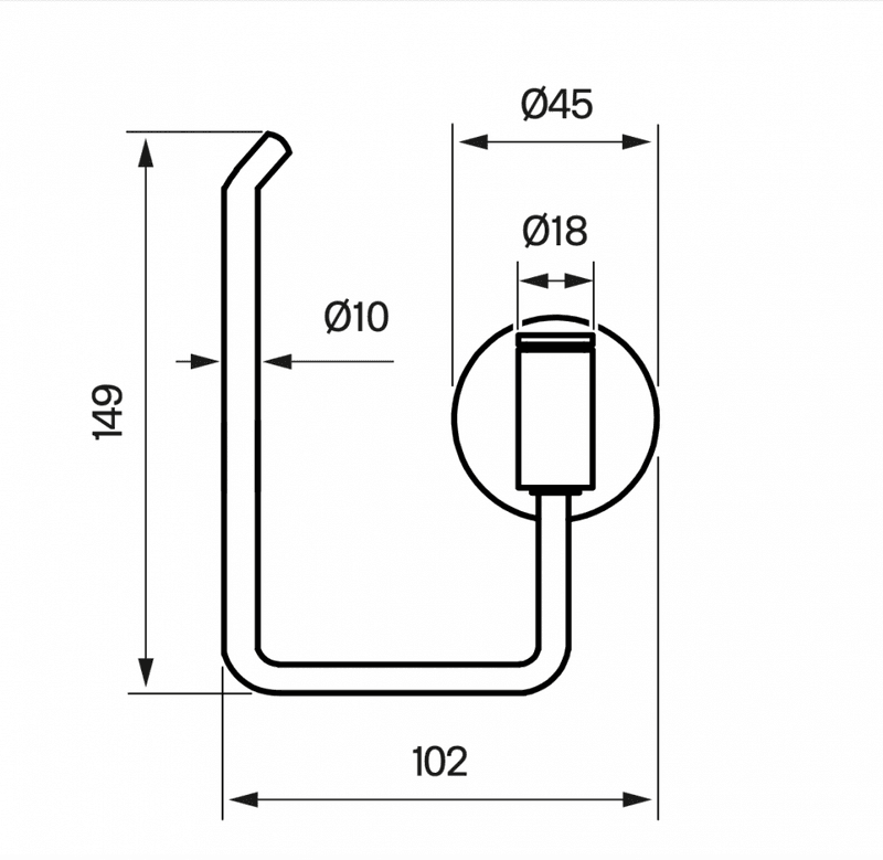 Tapwell TA235 Toalettpapirholder Bronze