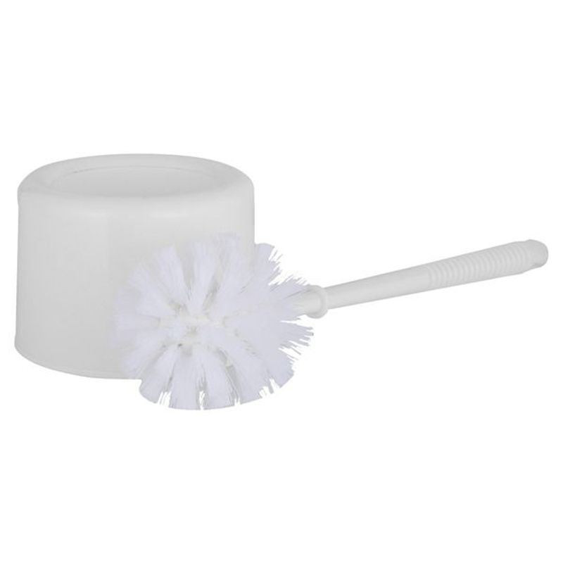 Elementals Frittstående toalettbørste i hvit plast