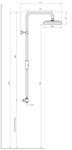 Tapwell ARM5200-150 Takdusj Matt Sort