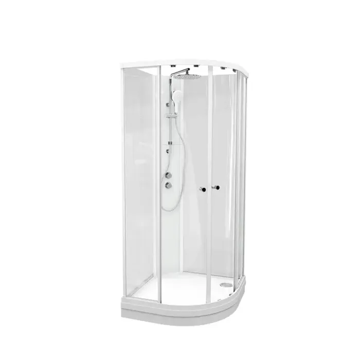 Hovedbilde Dusjkabinett SOFIA pluss 100x100x210cm hvit/klar ...