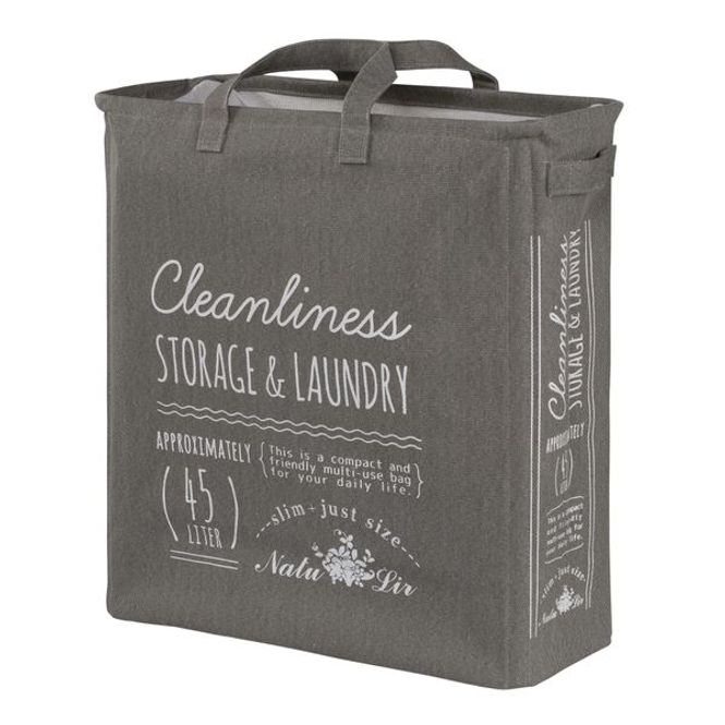 Hovedbilde Esbada Laundry skittentøykurv 45L smal Grå Lin