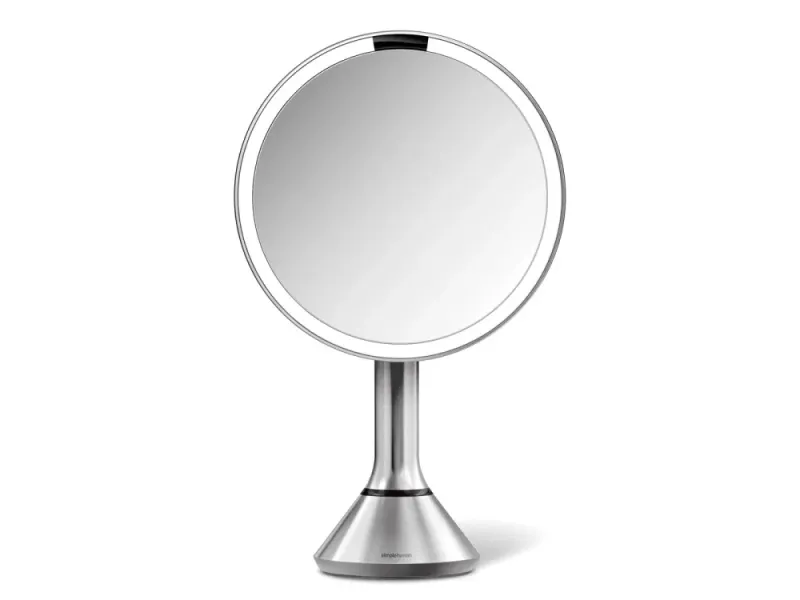 Simplehuman sensorspeil med berøringskontroll og stemningslys Børstet stål