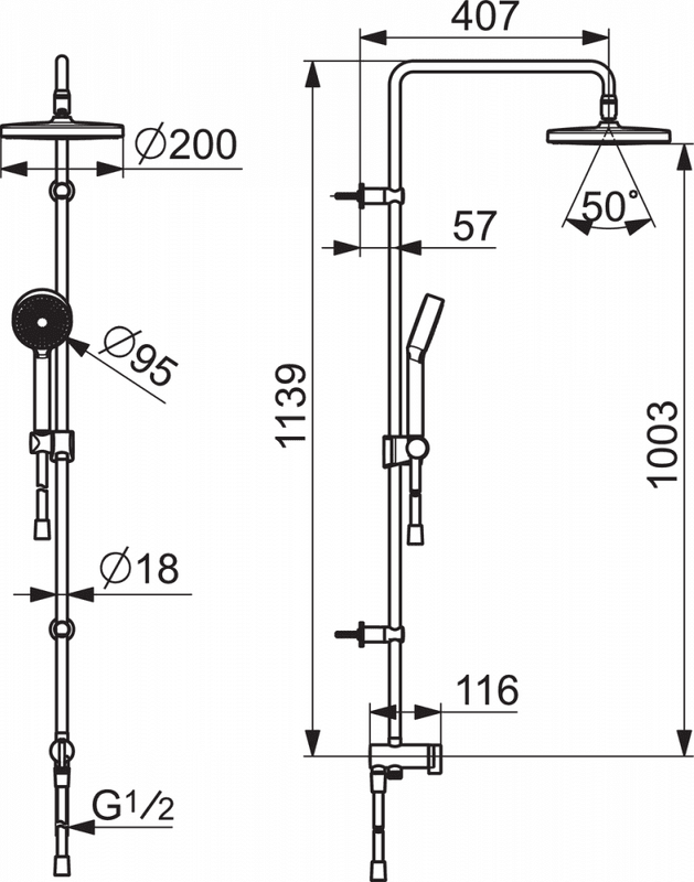 Oras Apollo Takdusjsett, krom