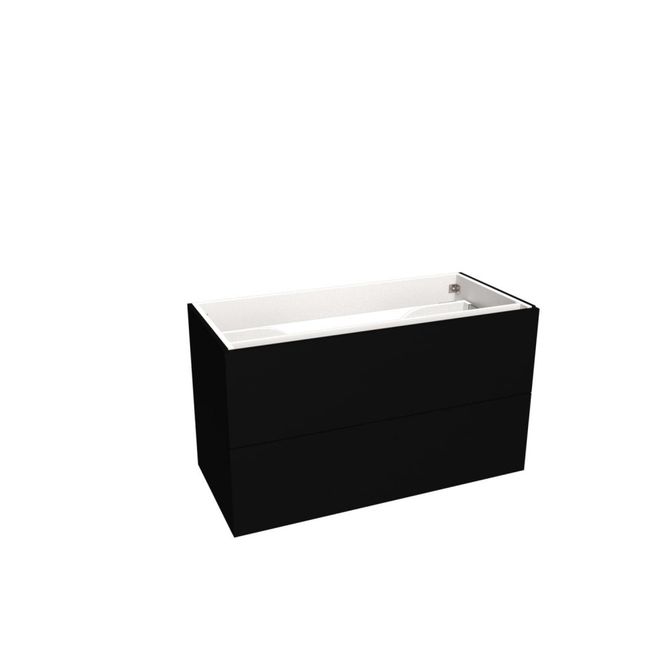 Hovedbilde Vikingbad Servantskap slett MIE 100, sort matt