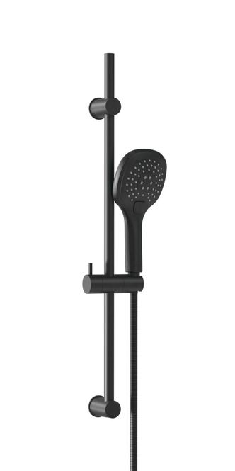 Hovedbilde Vikingbad Dusjsett justerbart Iver, sort matt
