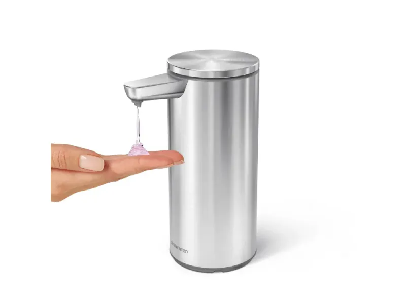 Simplehuman oppladbar såpedispender med sensor Børstet stål 266ml