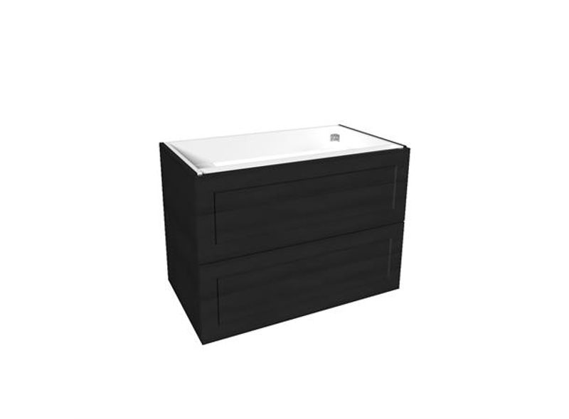 Vikingbad MIE 80 Servantskap, Ramme, sort eik