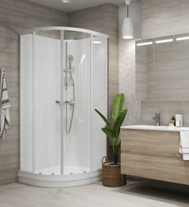 Hovedbilde VikingBad Sofia Dusjkabinett 80x80x190 STD, Lav