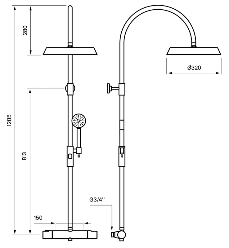 Tapwell ARM7300 Takdusj Oksiderende Messing
