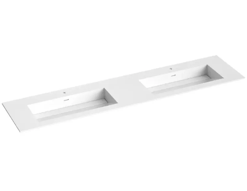 Corian servant med skrå bunn