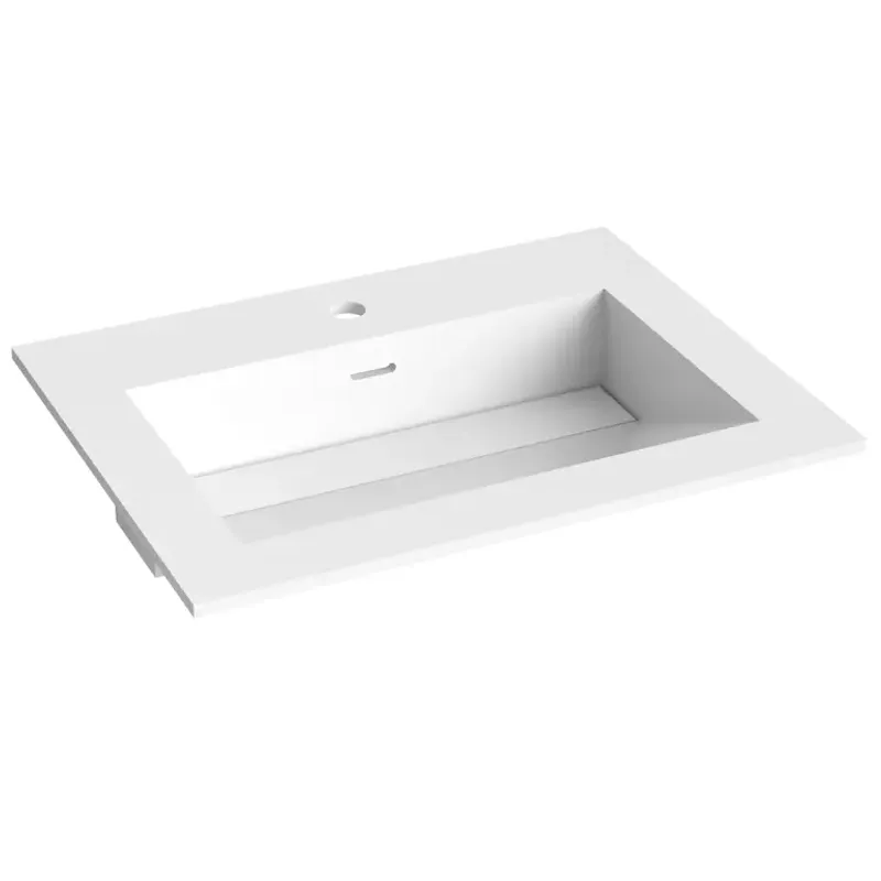 Corian servant med skrå bunn