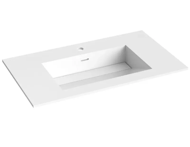 Corian servant med skrå bunn