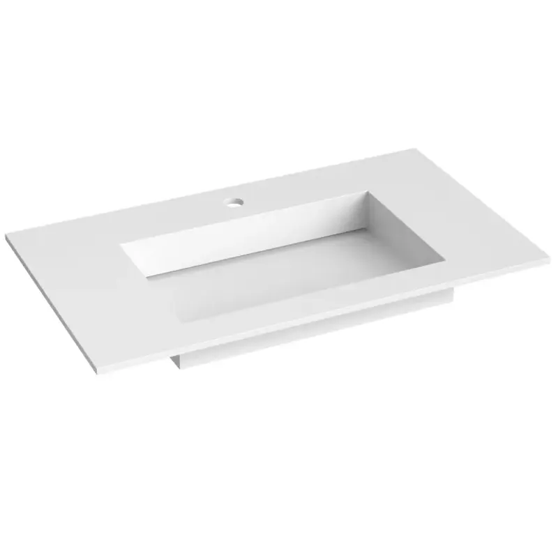 Corian servant med flat bunn
