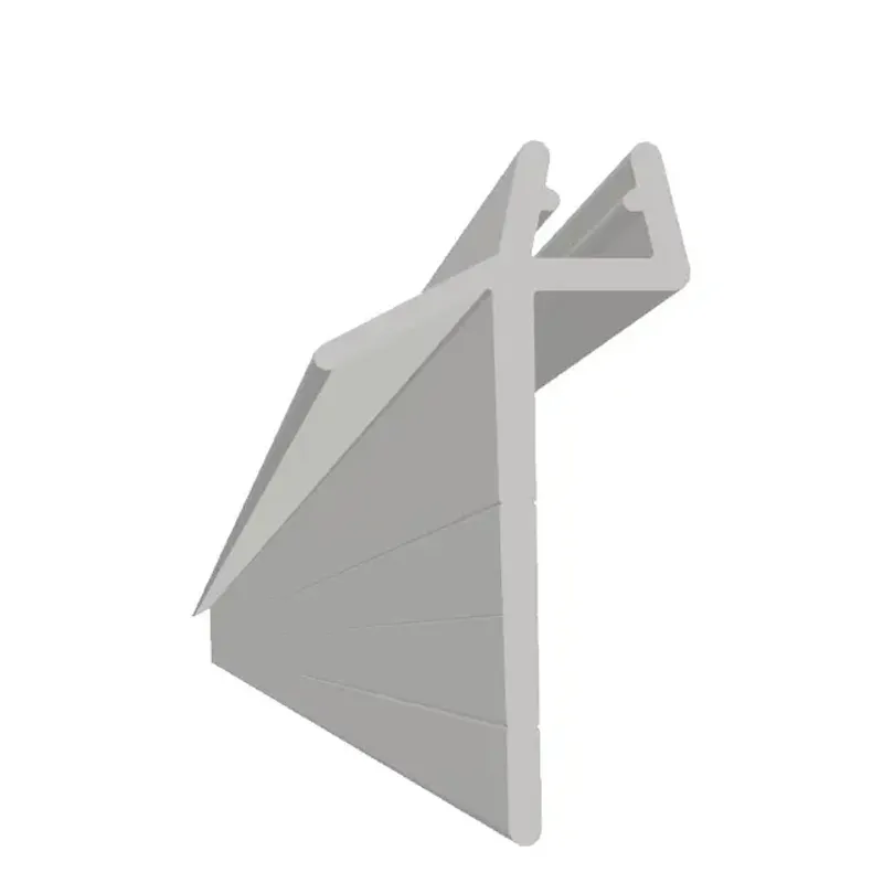 Vikingbad Subbelist LIAM PVC 32mm Rivbar 100cm Matt sort eller klar PVC
