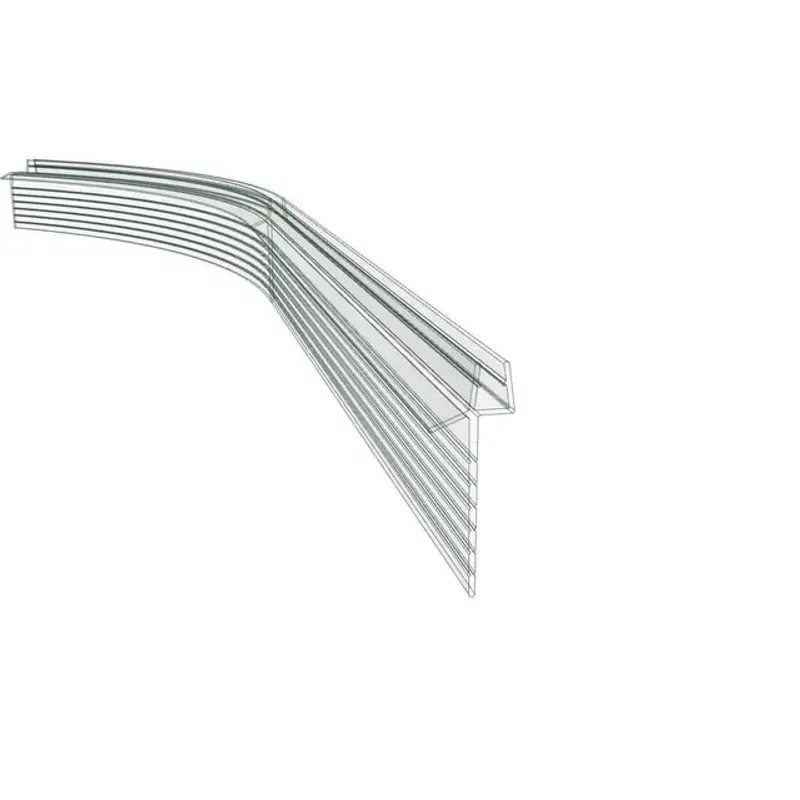 Vikingbad Subbelist LIAM buet, rivbar 100 cm – 51 mm (PVC)