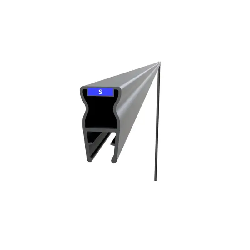 Vikingbad Magnetprofil glassfelt LIAM 180° 191,7 cm – klar eller matt sort PVC