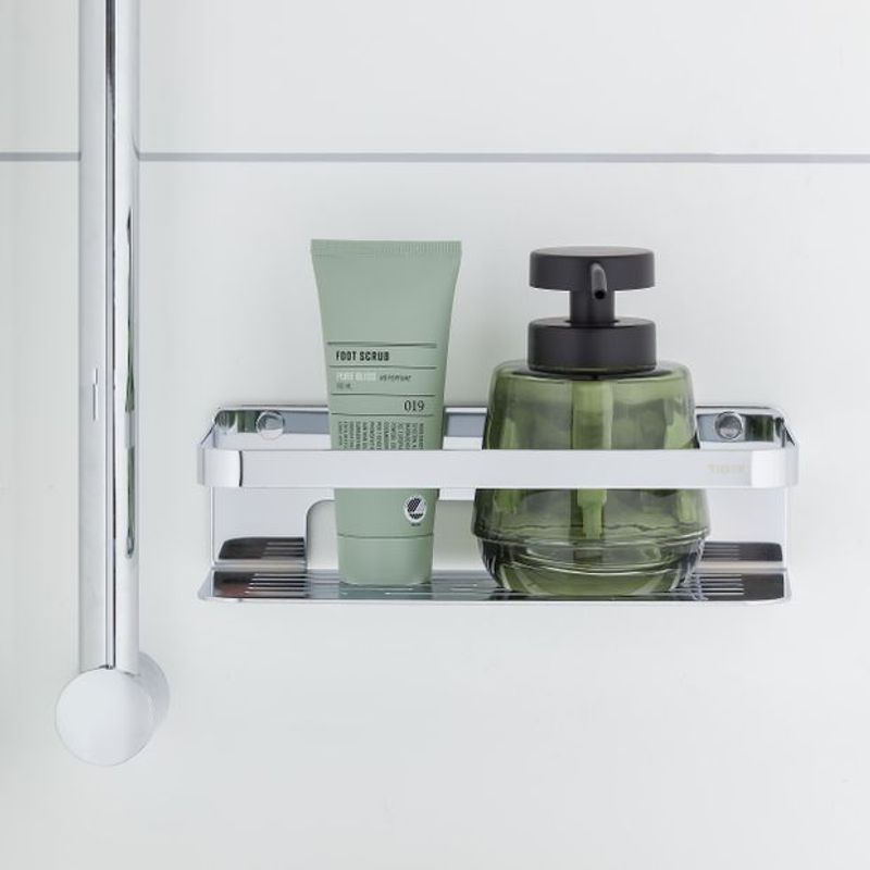 Tiger Caddy dusjkurv blankpolert rektangulær liten