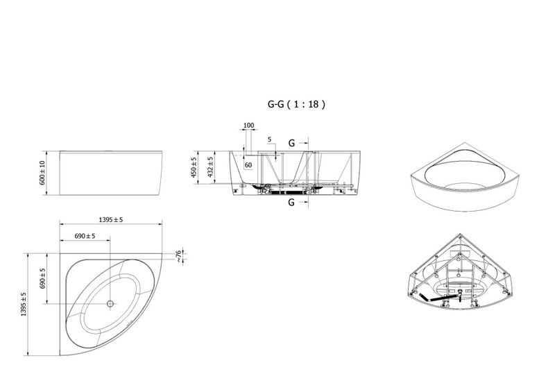 Vikingbad Badekar MOI 140x140